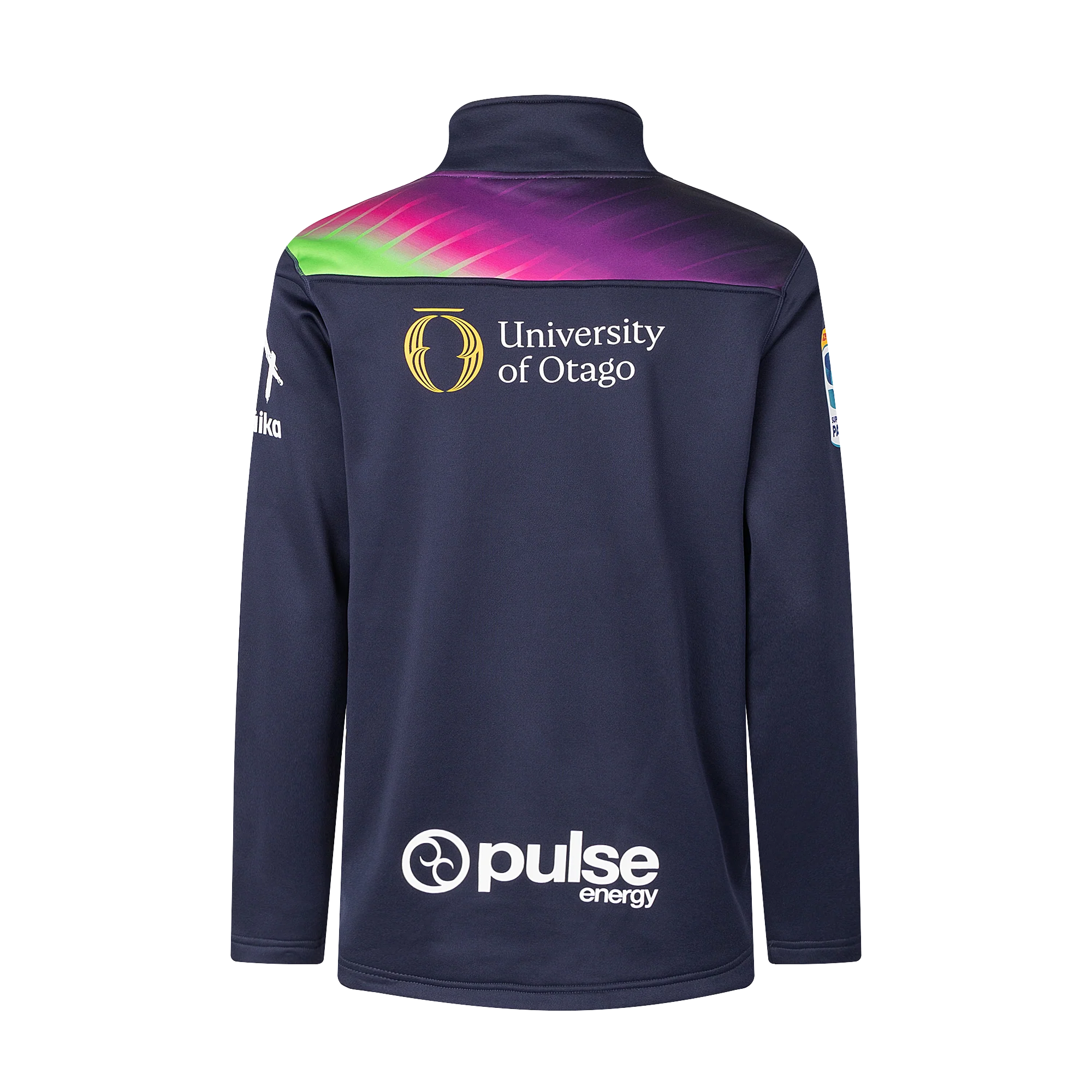 Otago Highlanders Rugby Union Mens 1/4 Zip Fleece Top - Image 2