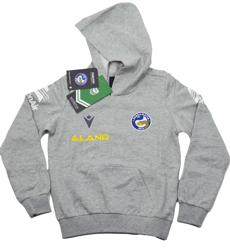 Parramatta Eels NRL Kids Grey Travel Hoody - Image 3