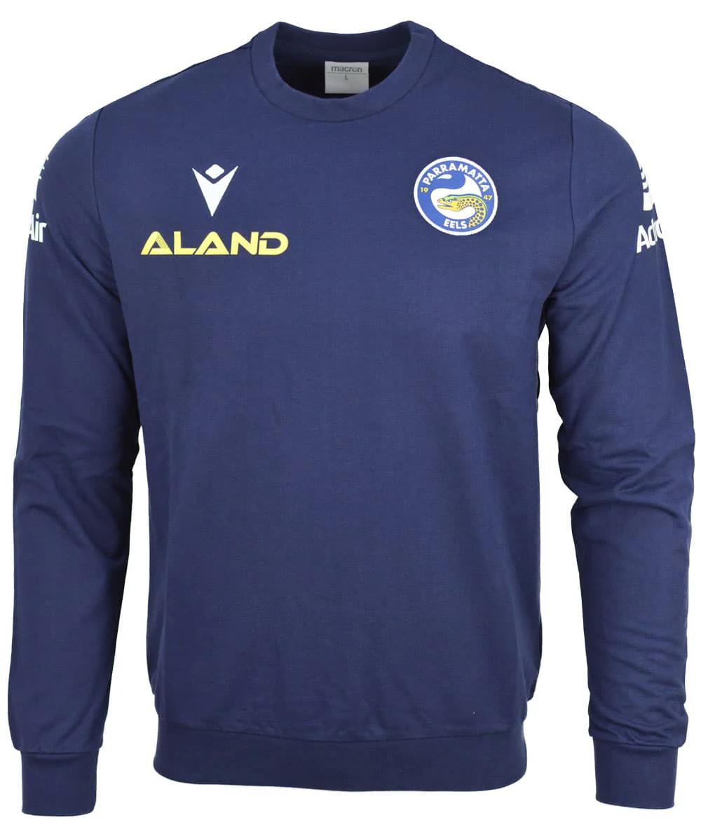 Parramatta Eels NRL Mens Travel Crew Jumper - Image 6