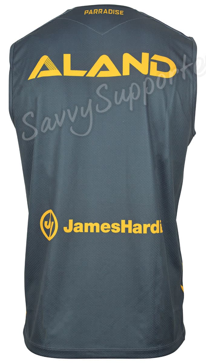 Parramatta Eels 2025 Mens NRL Grey Training Singlet - Image 3