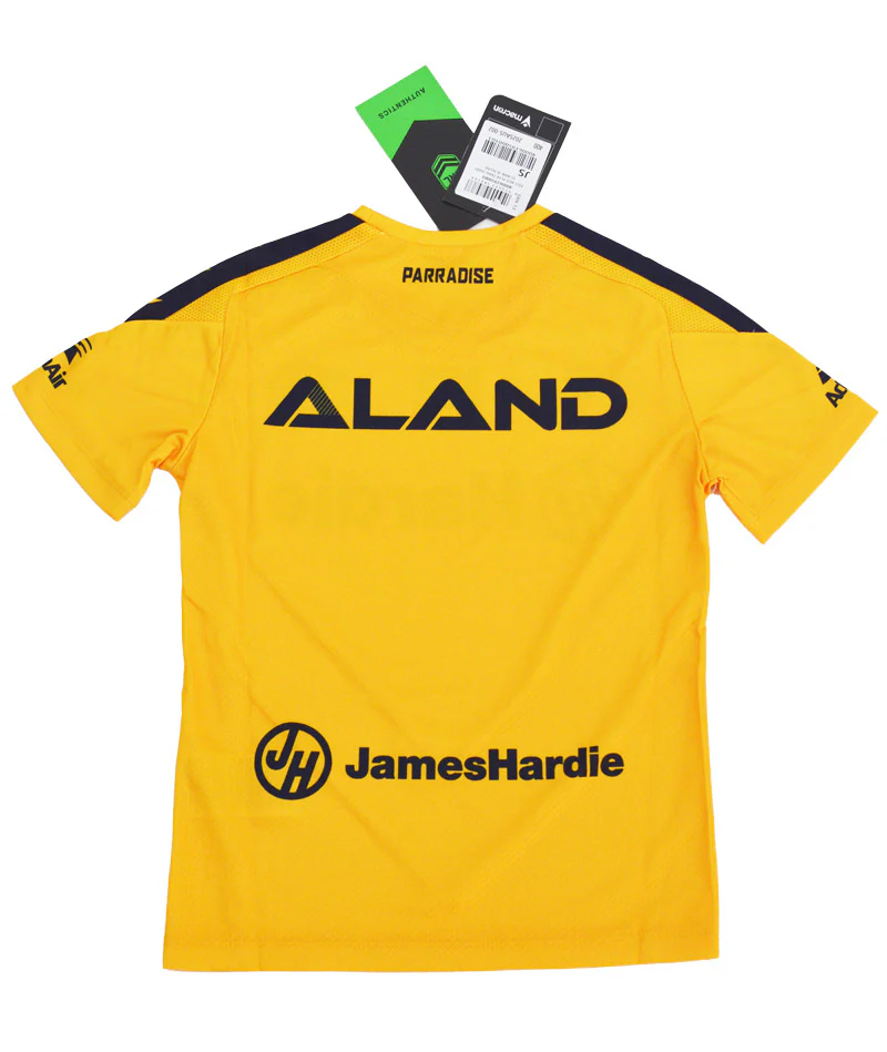 Parramatta Eels 2025 NRL Kids Yellow Training Shirt - Image 4