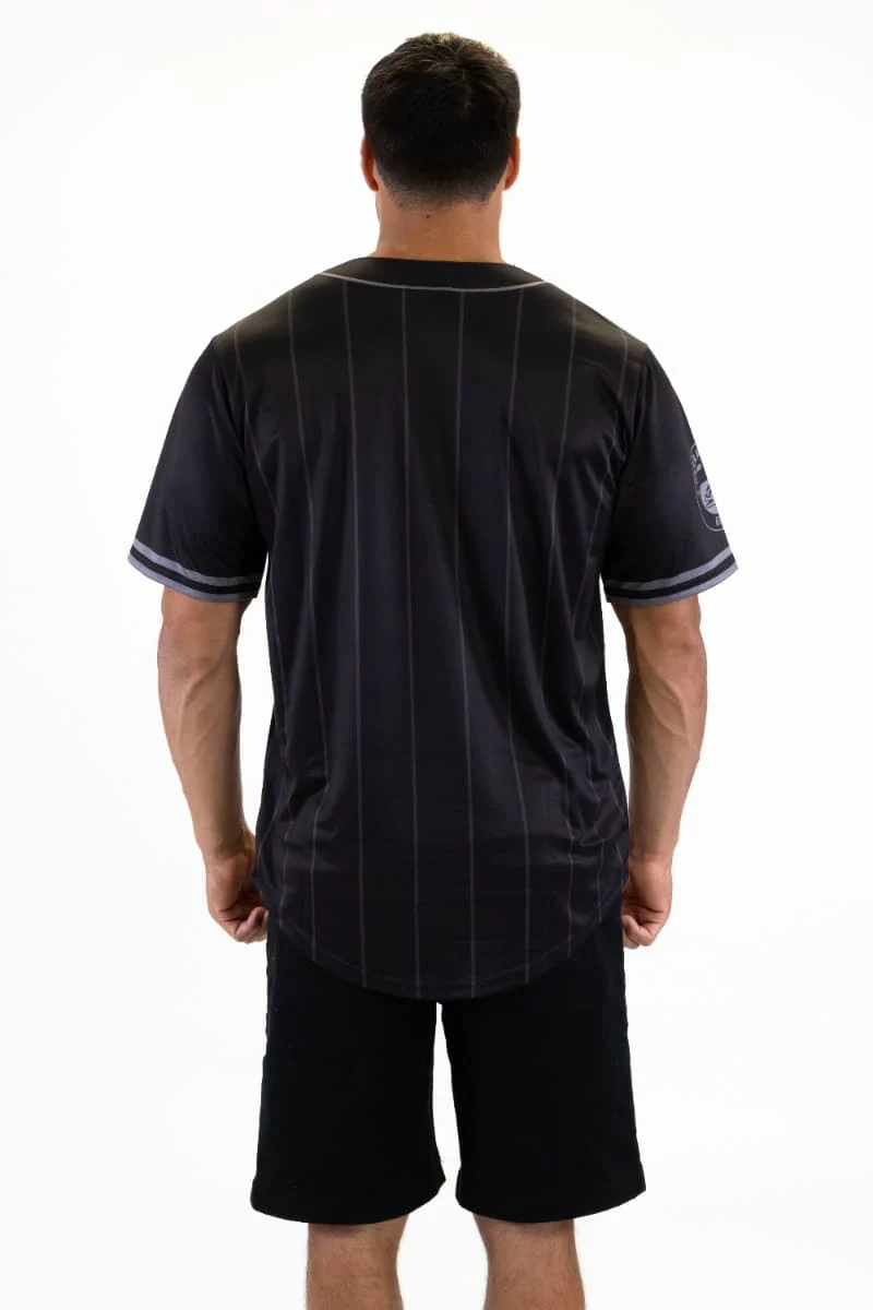Parramatta Eels NRL Mens Blackout Baseball Shirt - Image 5