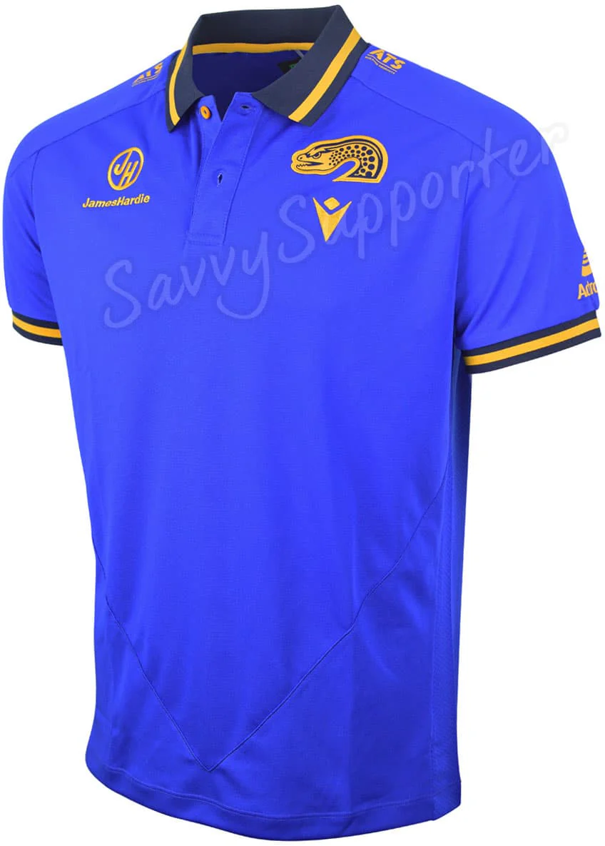 Parramatta Eels 2025 NRL Mens Blue Travel Polo Shirt - Image 3