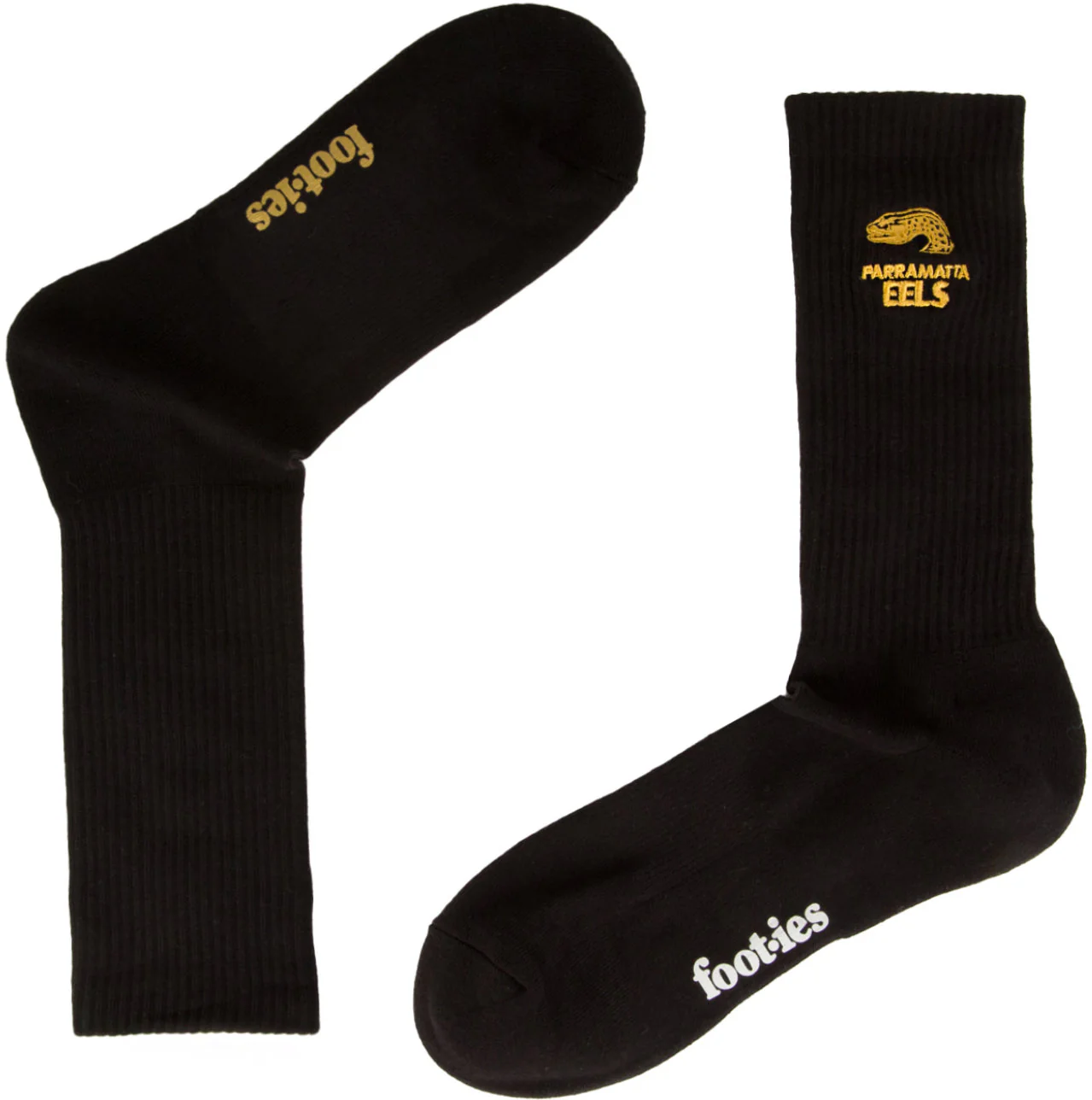 Parramatta Eels 2026 NRL Mens Black Sneaker Sock 2 Pack Size 8-13 Mens - Image 3
