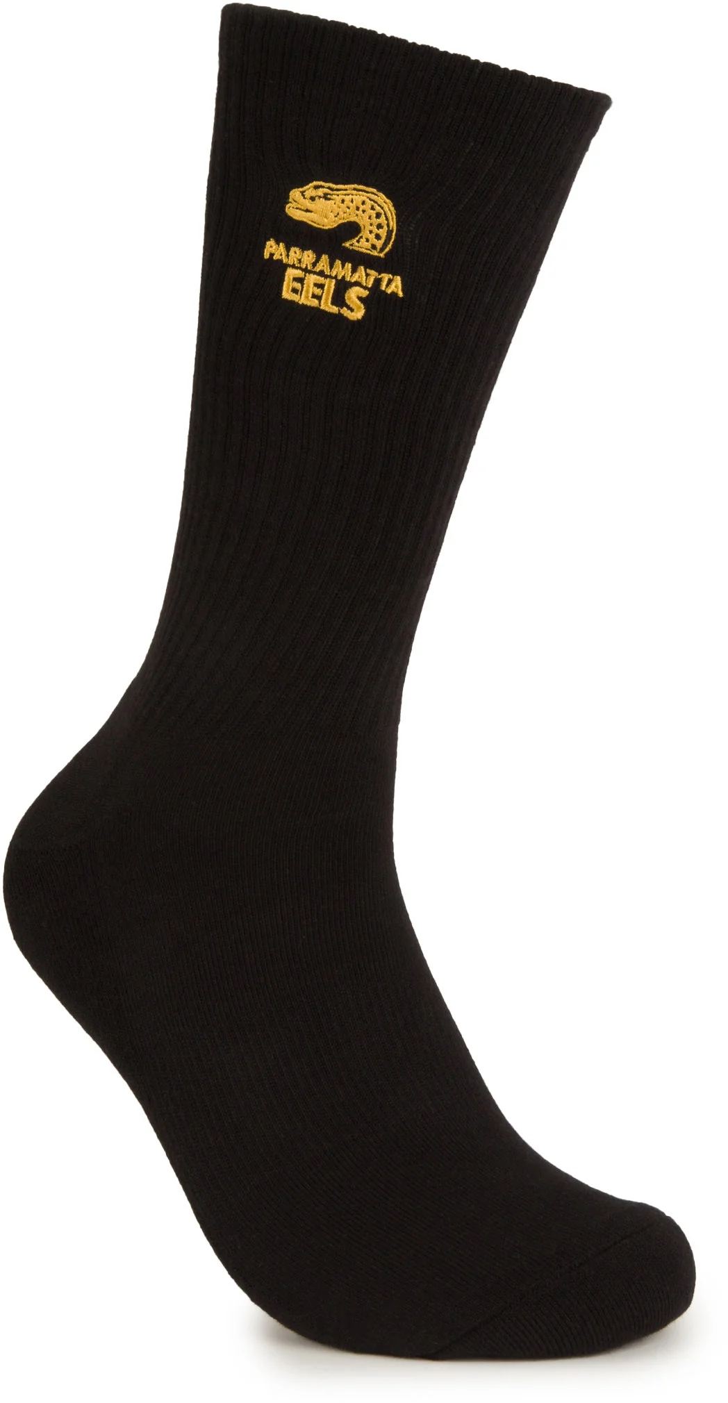 Parramatta Eels 2026 NRL Mens Black Sneaker Sock 2 Pack Size 8-13 Mens - Image 5
