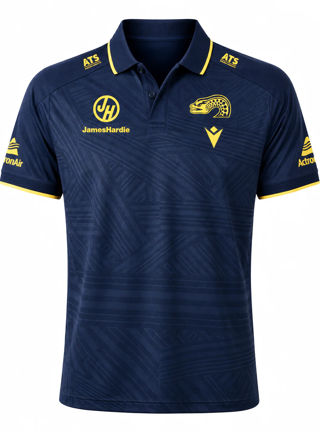 Parramatta Eels 2026 NRL Mens Navy Travel Polo Shirt