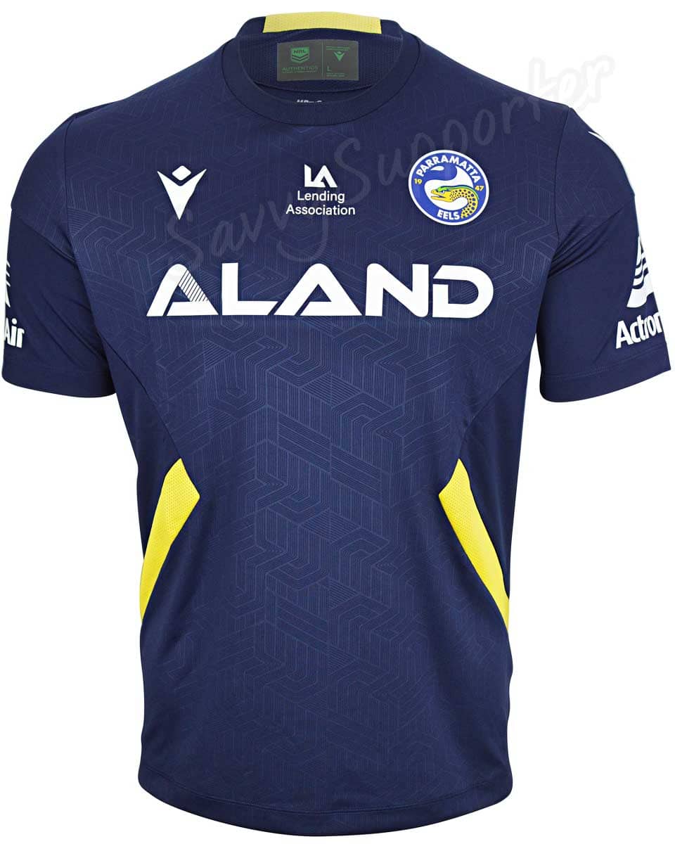 Parramatta Eels NRL Mens Navy Training Shirt - Image 2