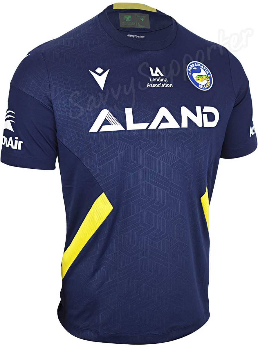 Parramatta Eels NRL Mens Navy Training Shirt - Image 3