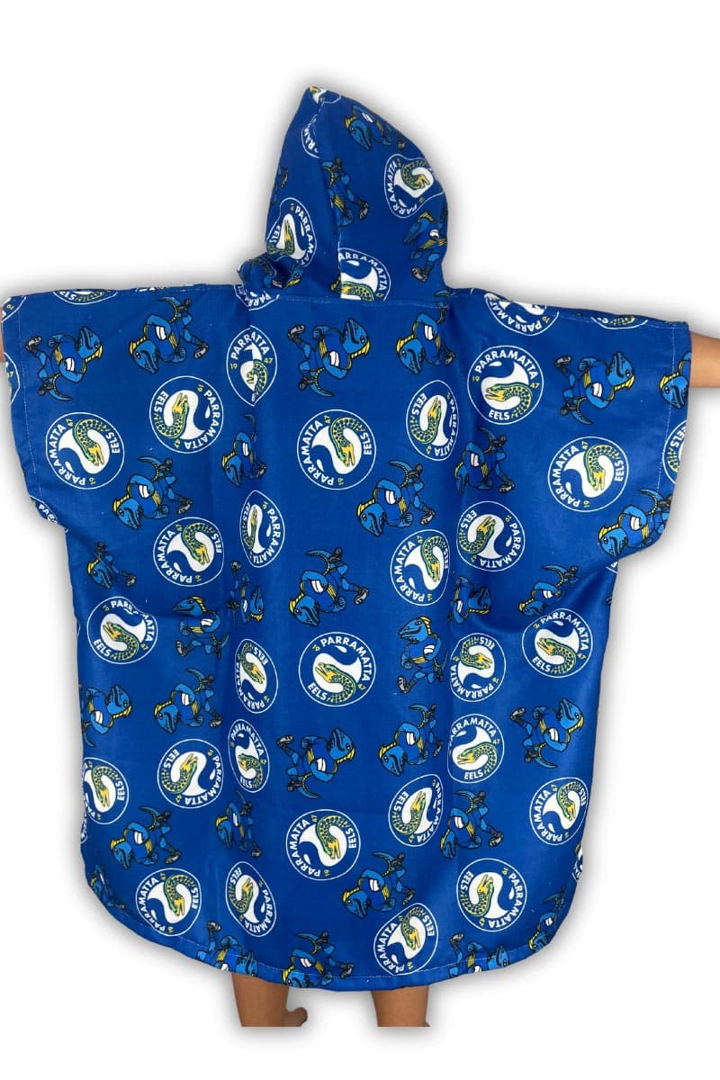 Parramatta Eels NRL Kids Hooded Beach Towel - Image 2