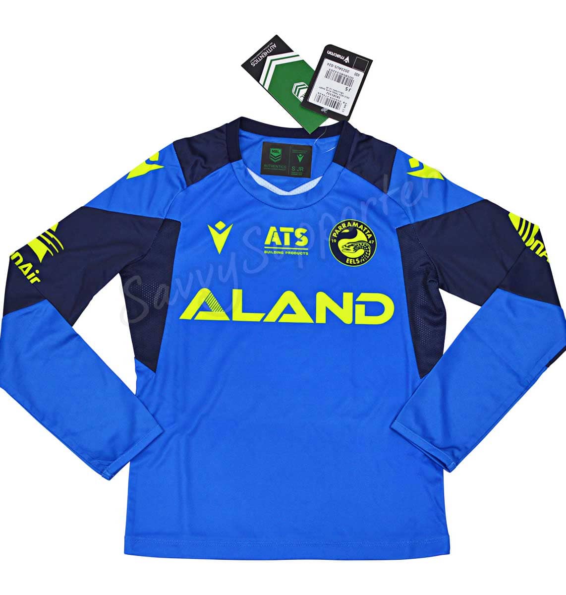 Parramatta Eels NRL Kids Long Sleeve Blue Training Shirt