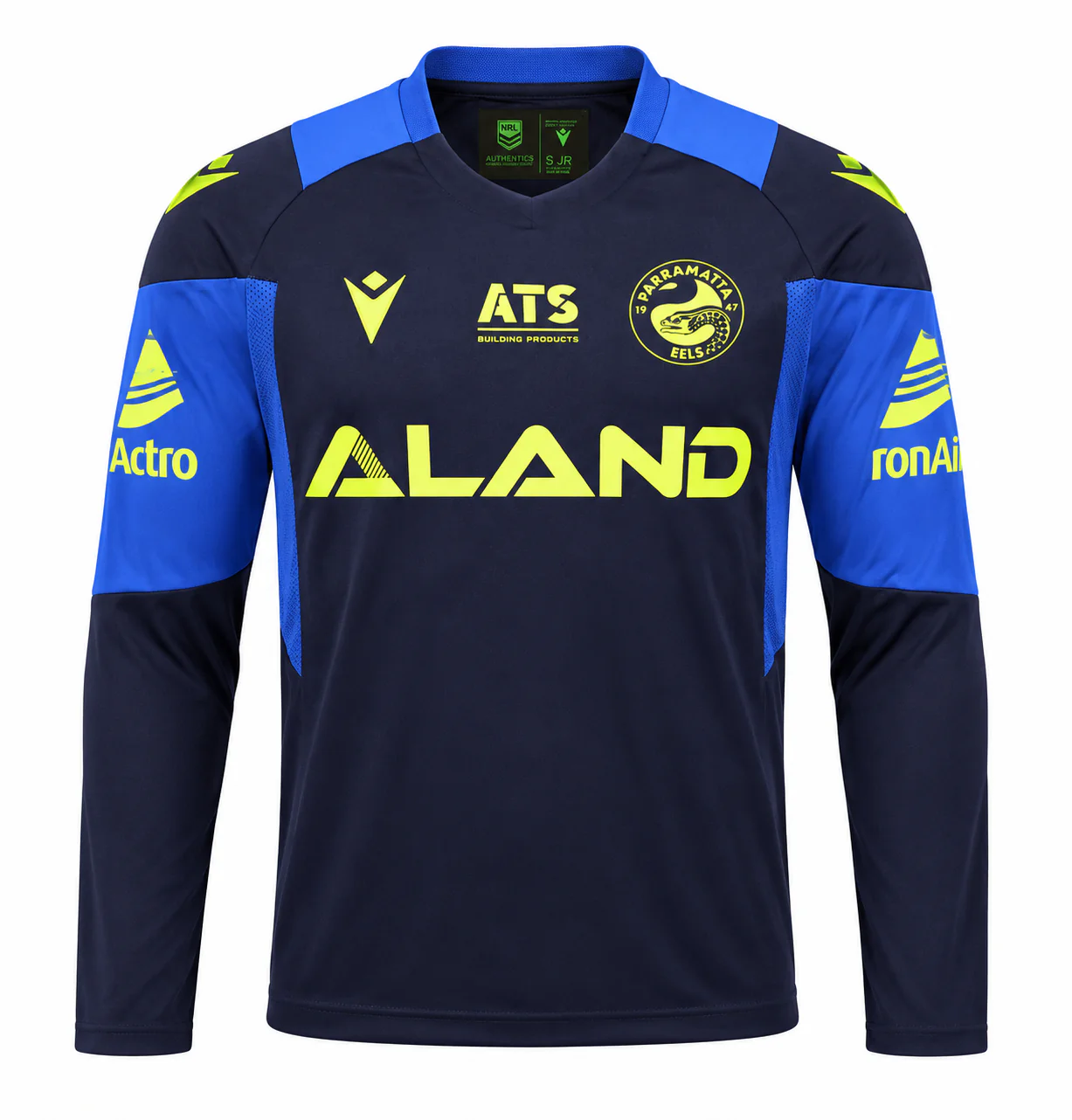 Parramatta Eels NRL Kids Long Sleeve Navy Training Shirt - Image 2