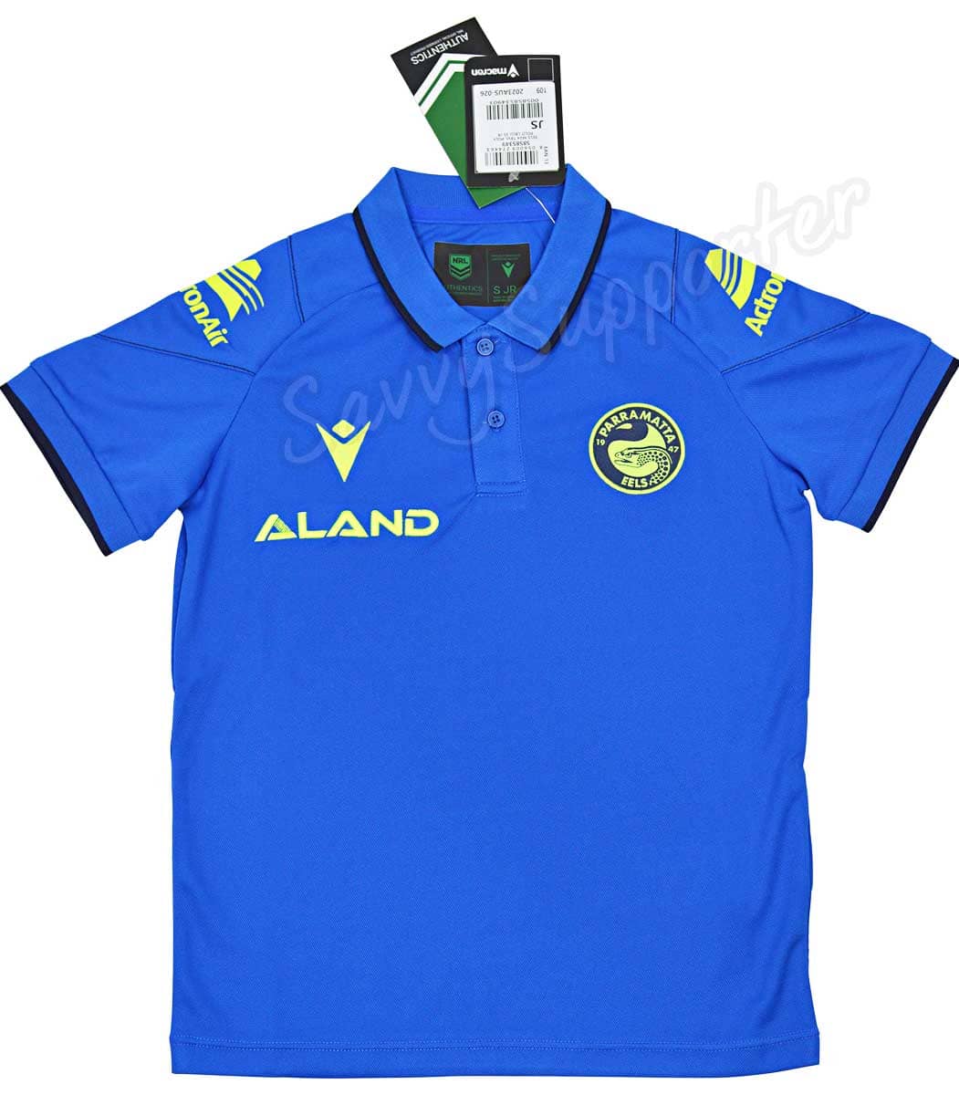 Parramatta Eels NRL Kids Royal Polo Shirt - Image 3