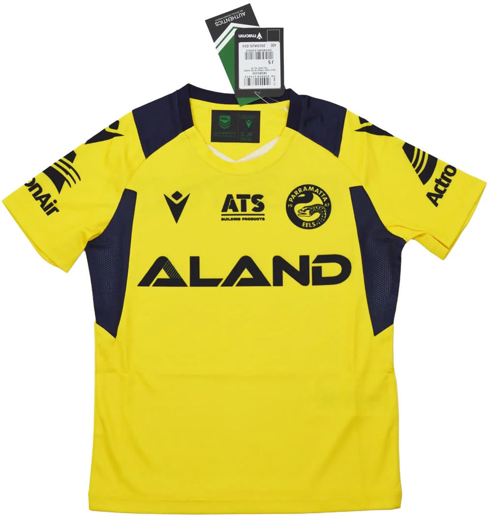Parramatta Eels NRL Kids Yellow Training Shirt