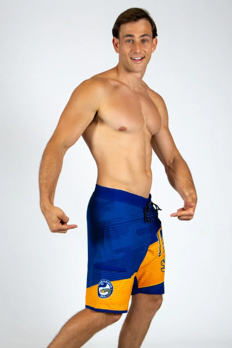 Parramatta Eels NRL Mens Barrel Board Shorts - Image 4