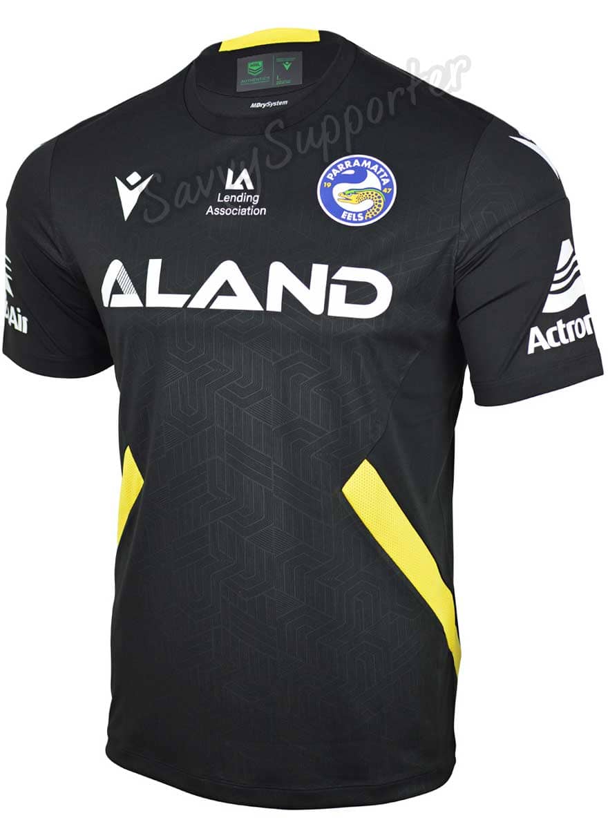 Parramatta Eels NRL Mens Black Training Shirt