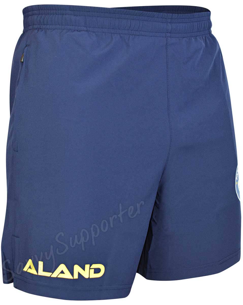Parramatta Eels NRL Mens Training Gym Shorts Zip Pockets - Image 4