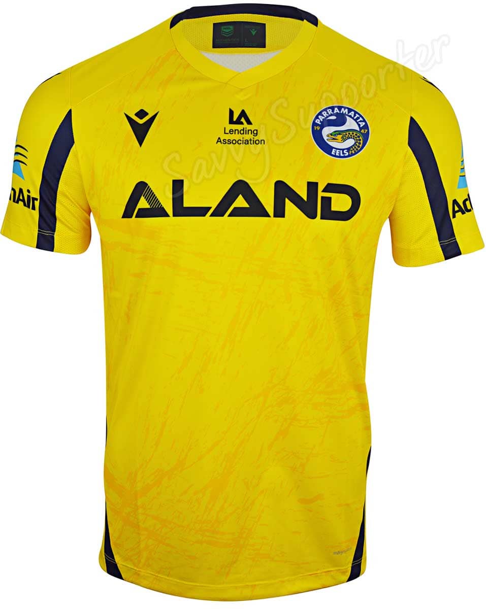 Parramatta Eels NRL Mens Yellow Training Shirt - Image 3