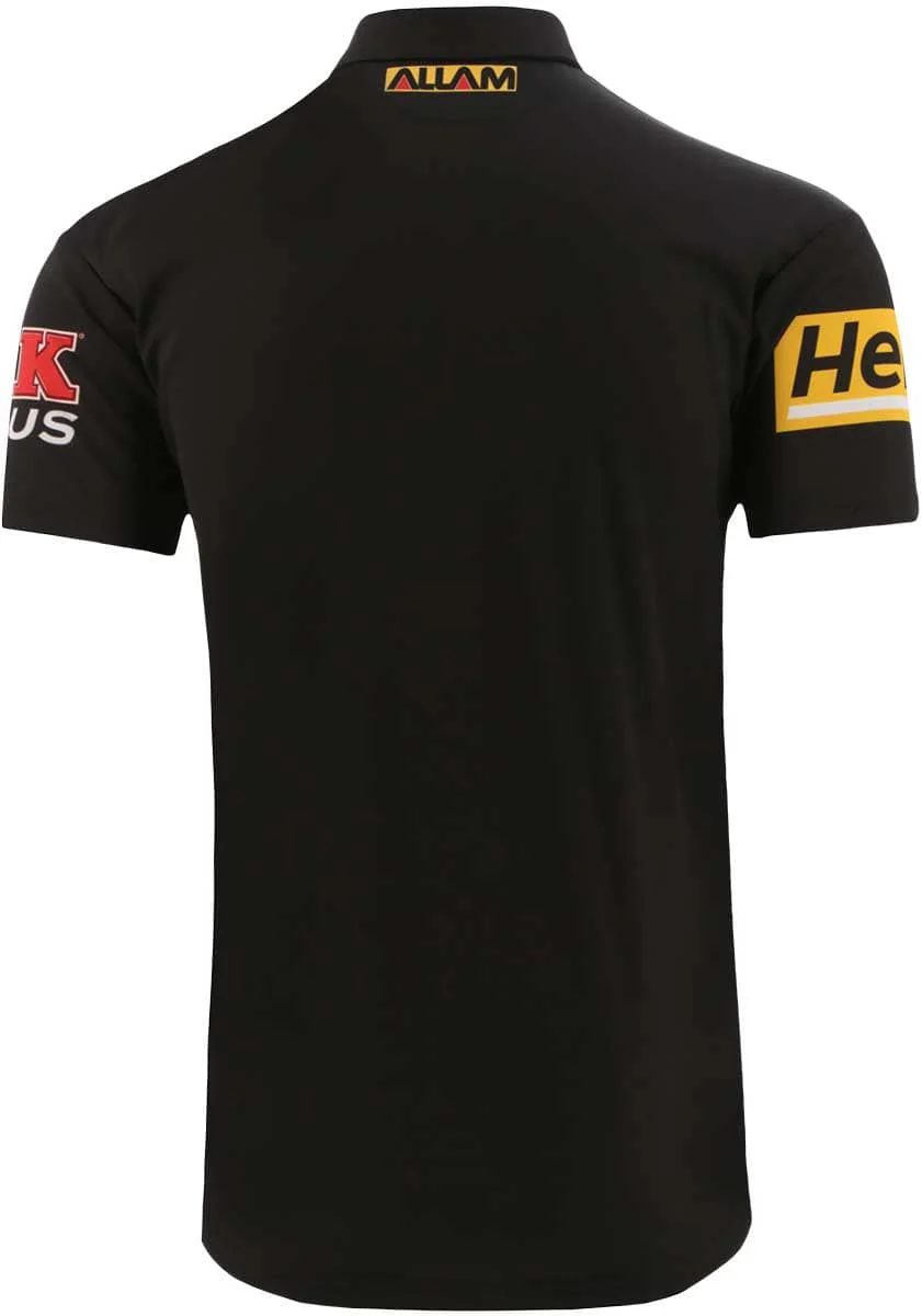 Penrith Panthers 2023 NRL Mens Black Media Polo Shirt - Image 2