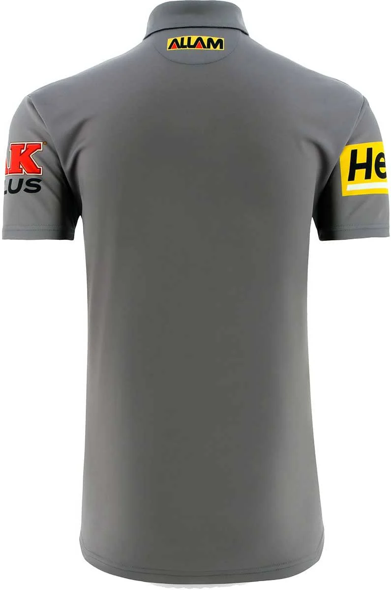 Penrith Panthers 2023 NRL Mens Grey Media Polo Shirt - Image 2