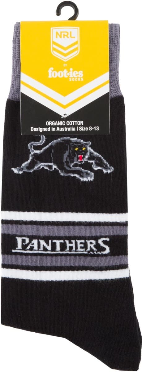 Penrith Panthers NRL Organic Stripe Cotton Socks - Image 3