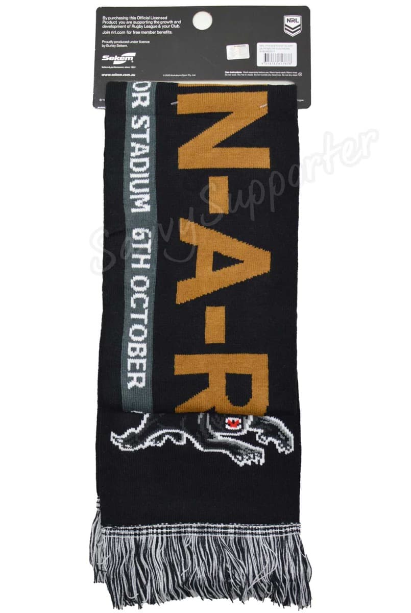 Penrith Panthers 2024 NRL Premiers '4 IN A ROW' Scarf - Image 4