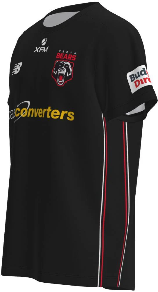 Perth Bears 2026 NRL Mens Black Training Shirt - Image 3