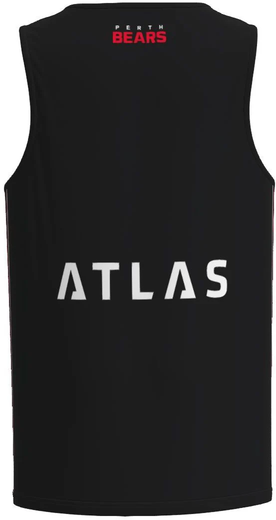 Perth Bears 2026 NRL Mens Black Training Singlet - Image 3