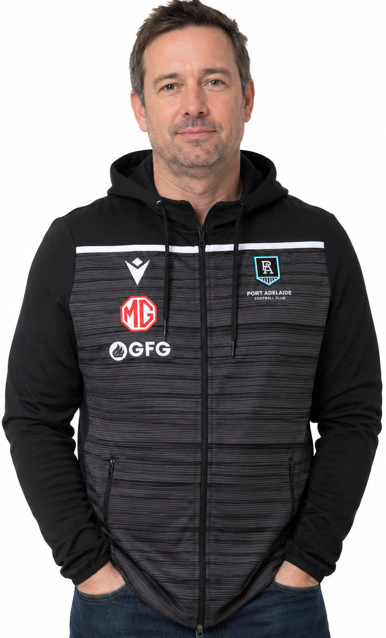 Port Adelaide Power AFL Mens Full Zip Hoody - Image 2