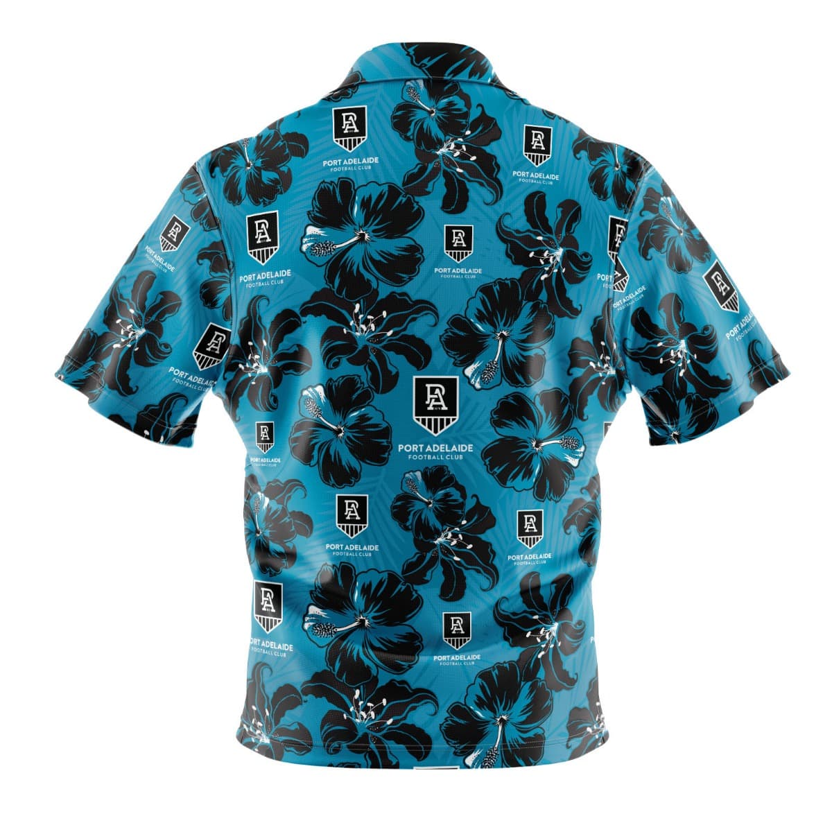 Port Adelaide Power AFL Mens Hawaiian Shirt - Image 2