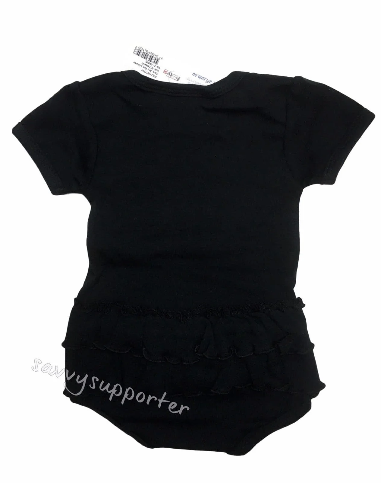 Port Adelaide Power Girls Tutu Baby Footysuit - Image 4