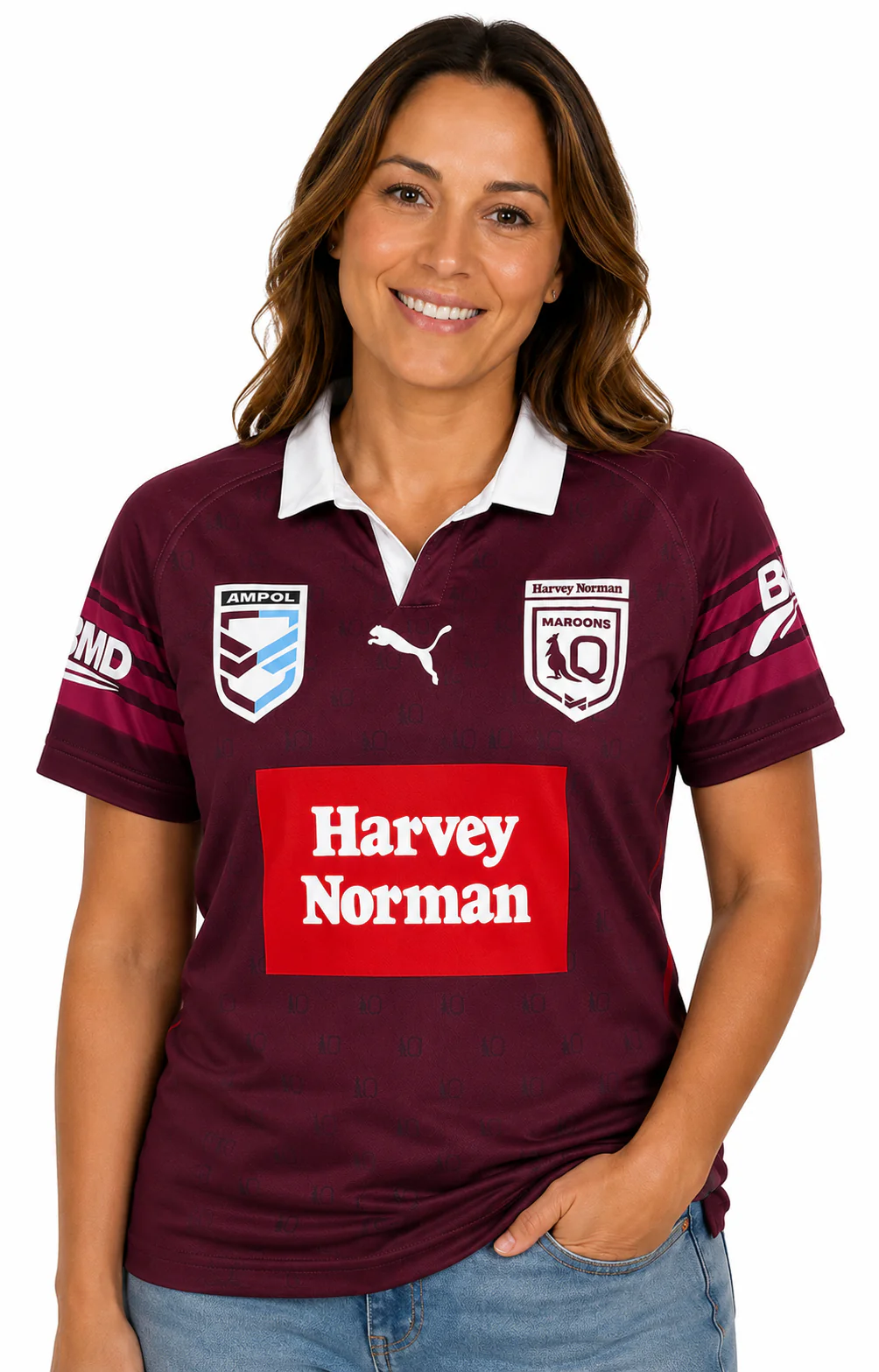 QLD Maroons Womens State of Origin Ladies On Field Jersey - Image 2