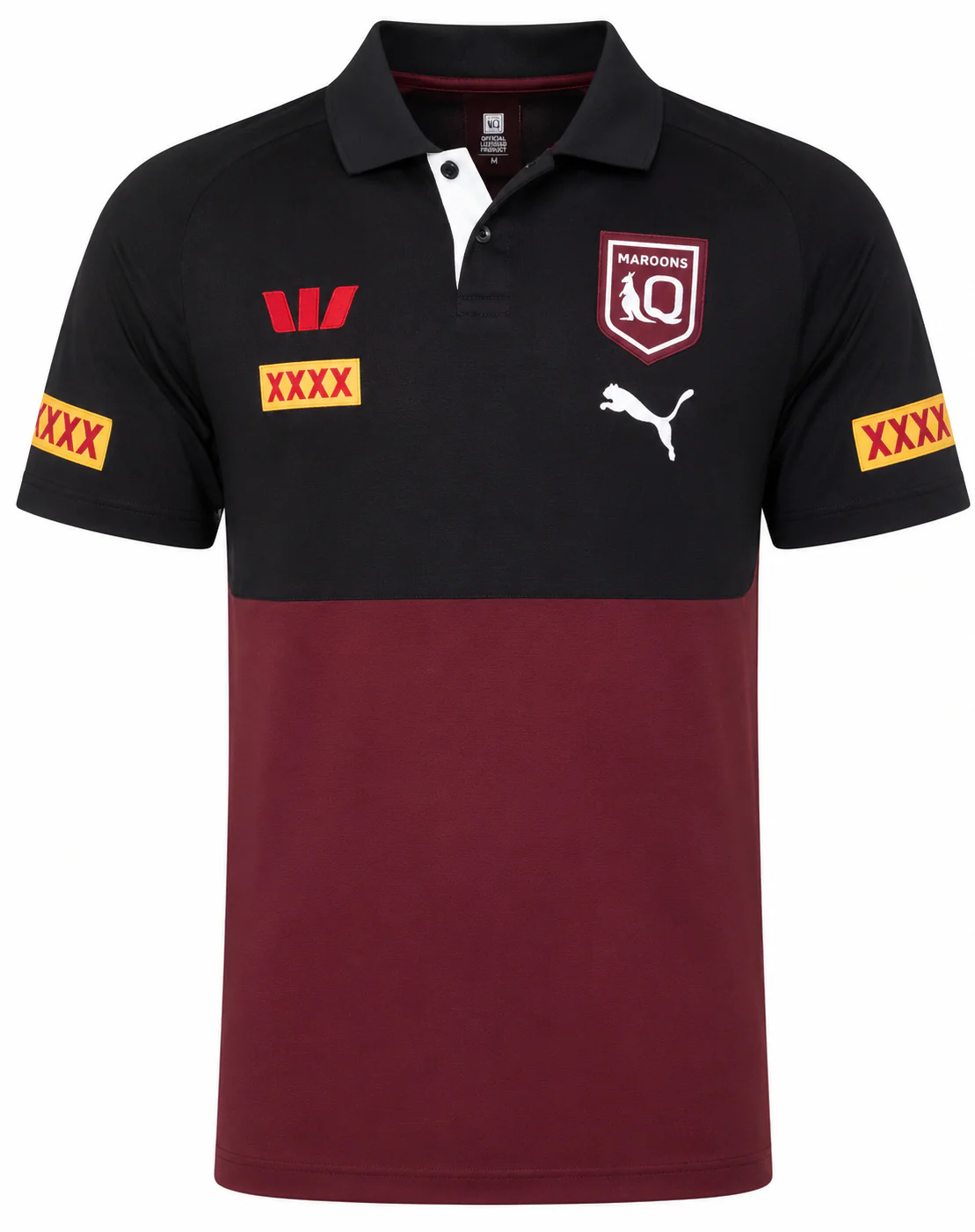 QLD Maroons State of Origin 2025 NRL Mens Maroon Team Polo Shirt