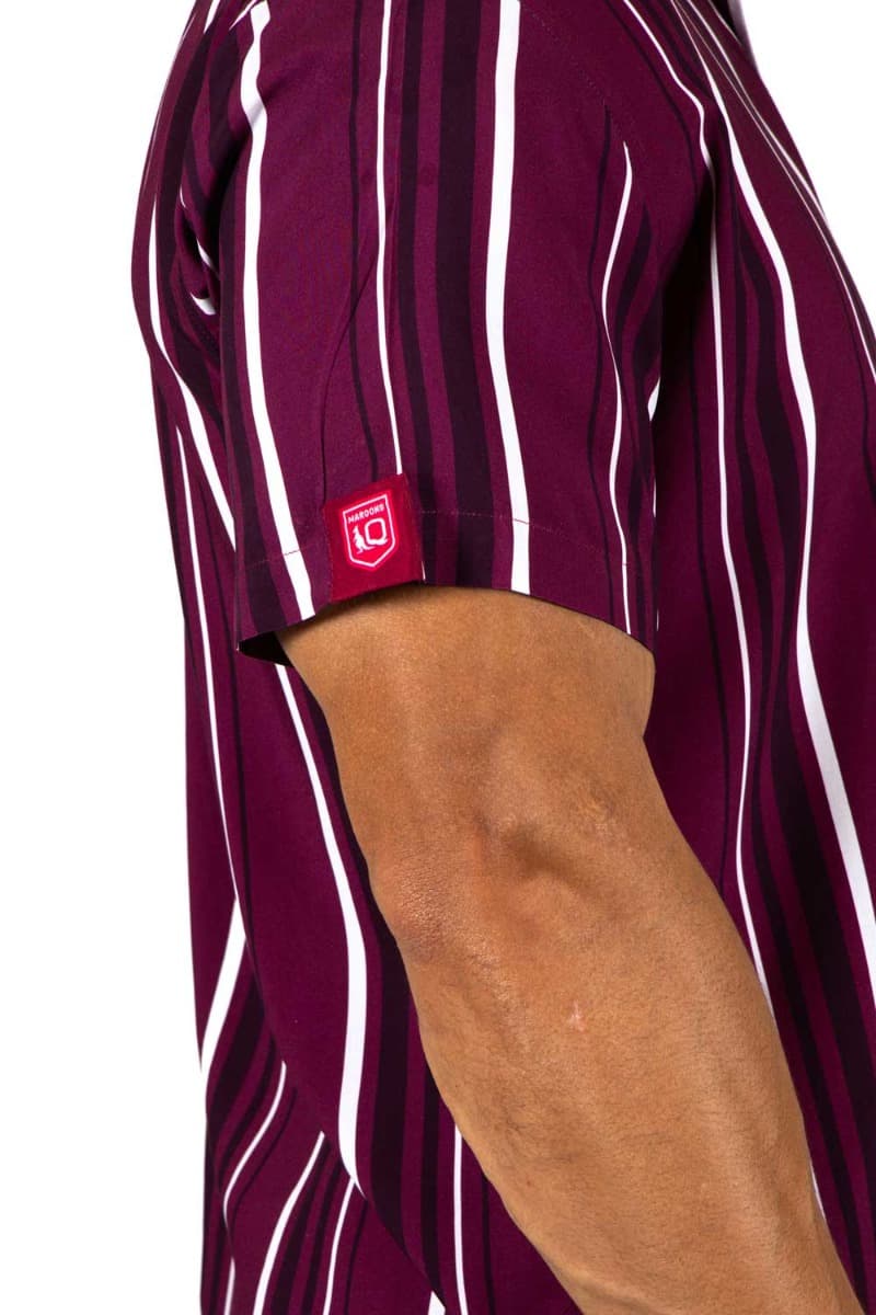 QLD Maroons 2025 State of Origin NRL Mens Sorrento Party Shirt - Image 3