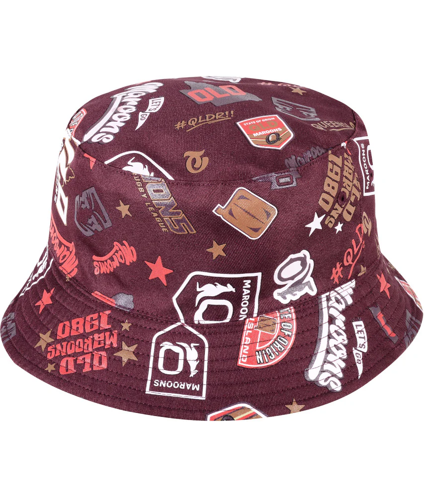 QLD Maroons 2026 State of Origin Reversible Logo Bucket Hat - Image 2