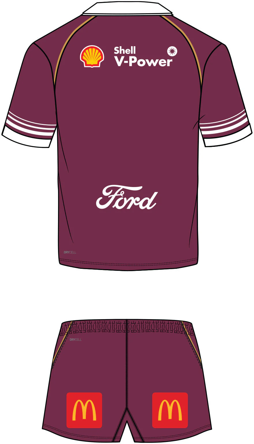 QLD Maroons 2026 State of Origin Toddler On Field Jersey - Image 3