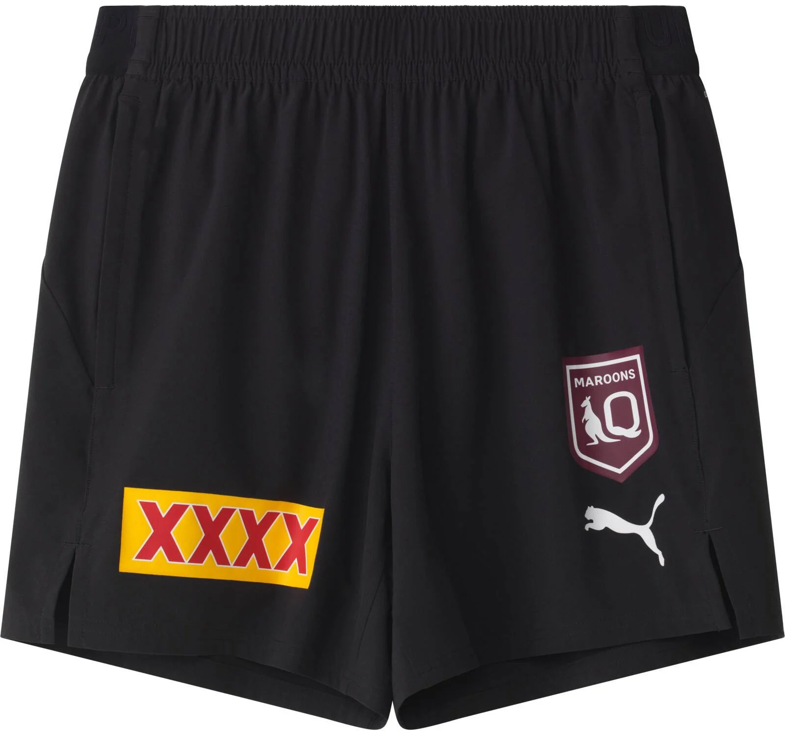 QLD Maroons 2026 State of Origin Mens Black Training Gym Shorts - Image 3