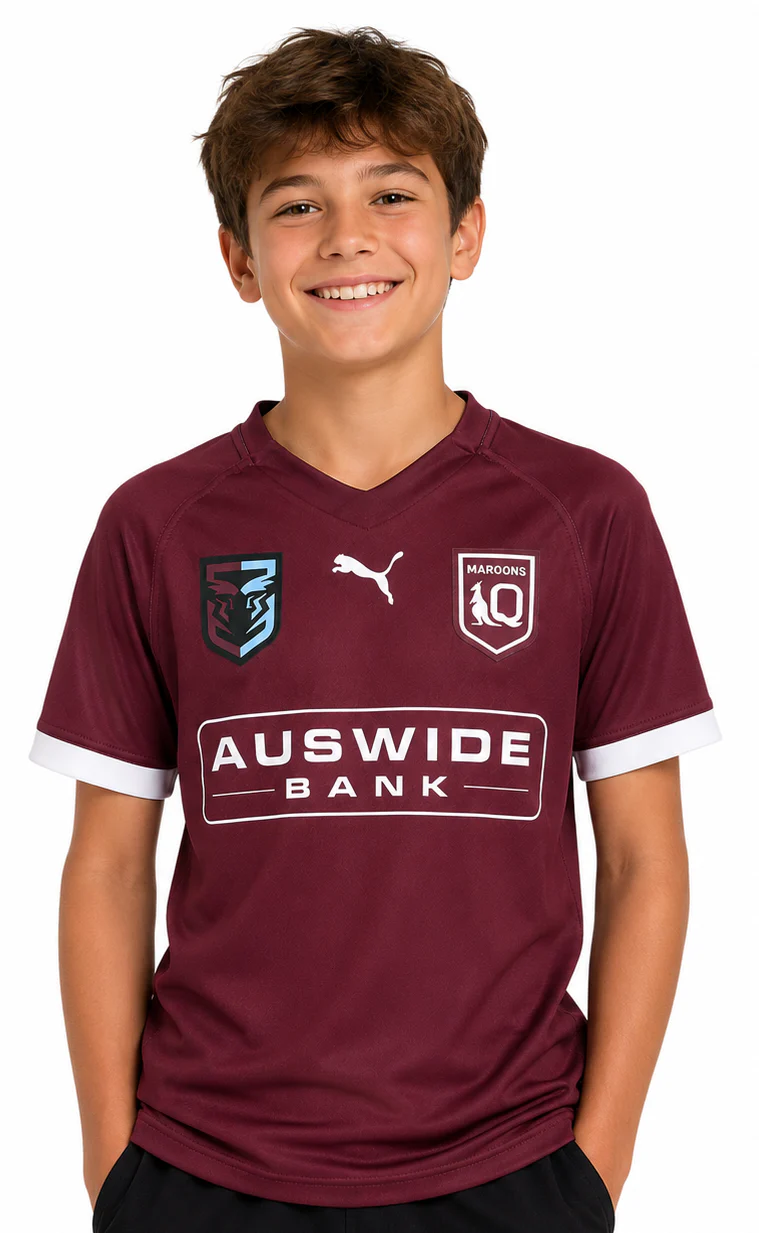 QLD Maroons State of Origin Kids On Field Jersey