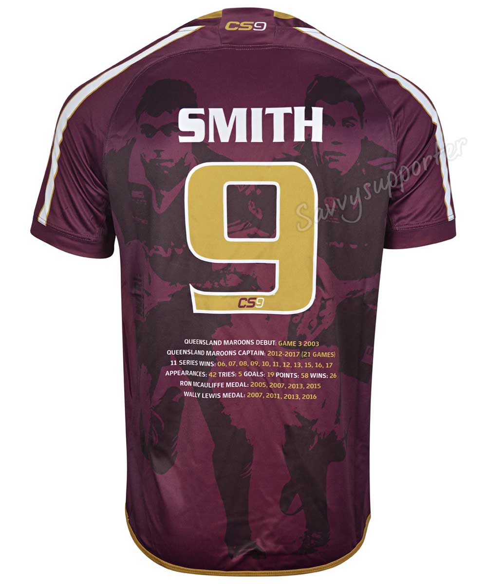 QLD Maroons State of Origin Kids Cameron Smith Jersey - size 6