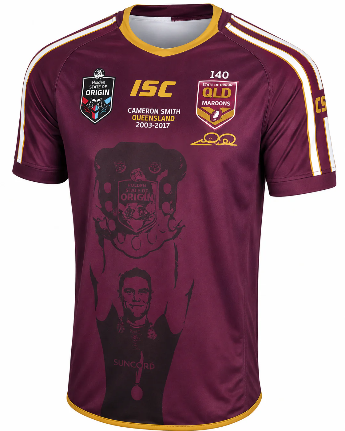 QLD Maroons State of Origin Kids Cameron Smith Jersey - size 6 - Image 2