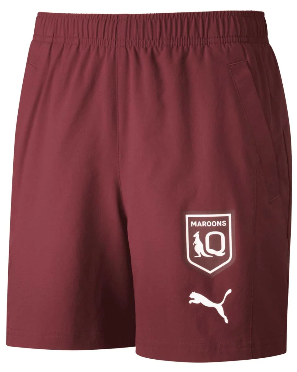 QLD Maroons State Of Origin Kids Training Shorts