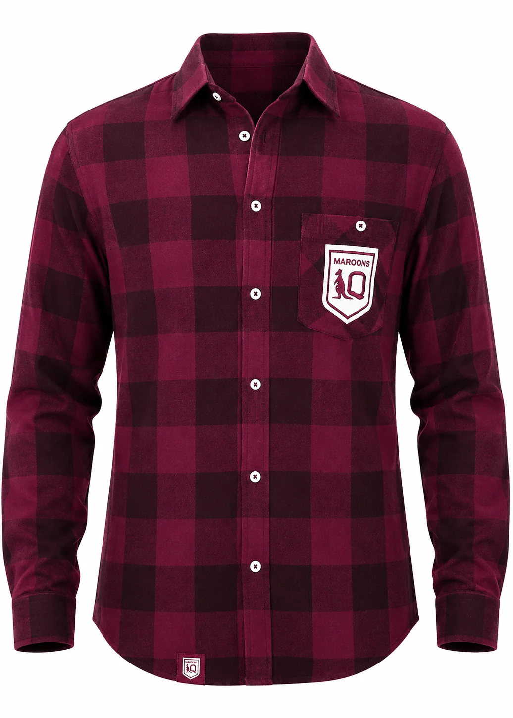 QLD Maroons State of Origin Mens 'Axeman' Flannel Shirt