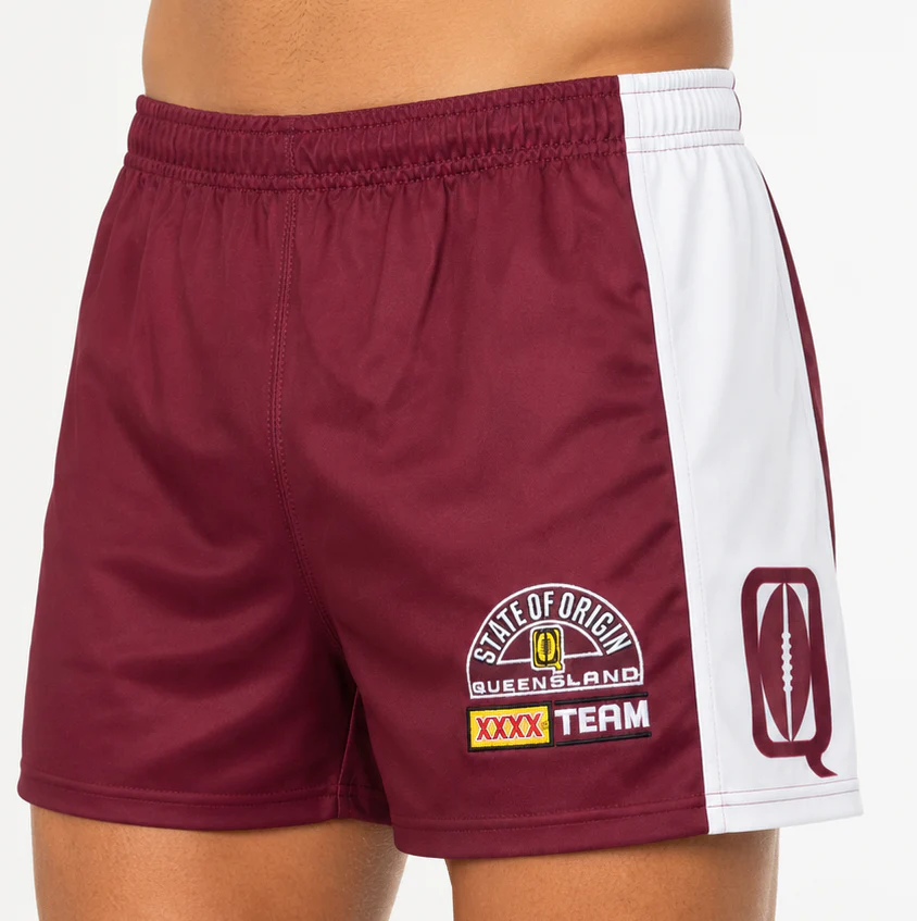 QLD Maroons State of Origin Mens Hero Footy Shorts - Image 2