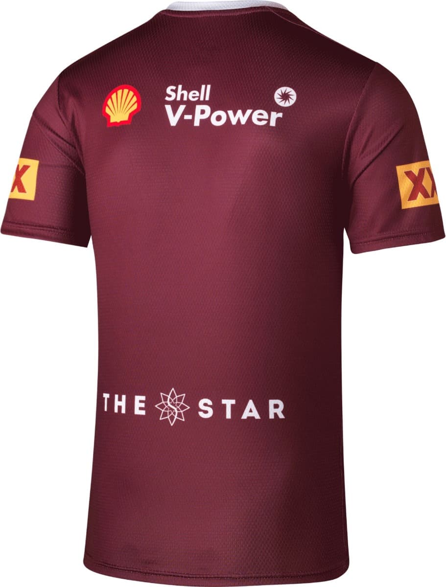 QLD Maroons State of Origin Mens Maroon Training Shirt - Image 2