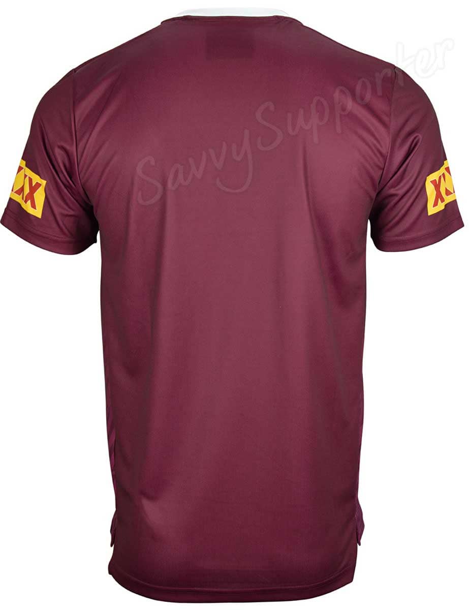 QLD Maroons State of Origin Mens Maroon Training Shirt - Image 6