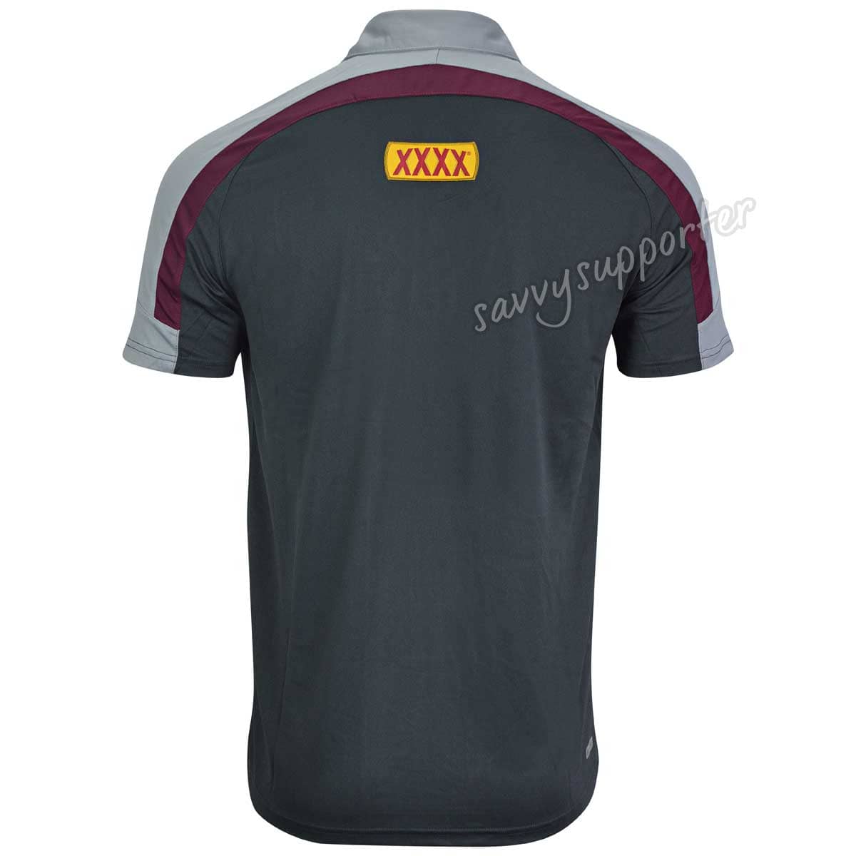 QLD Maroons State of Origin Mens Carbon Polo Shirt Size S ONLY - Image 3