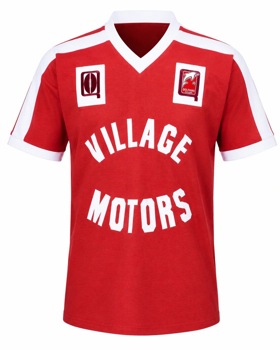 Redcliffe Dolphins 1983 NRL Mens Village Motors Retro Jersey - Image 2