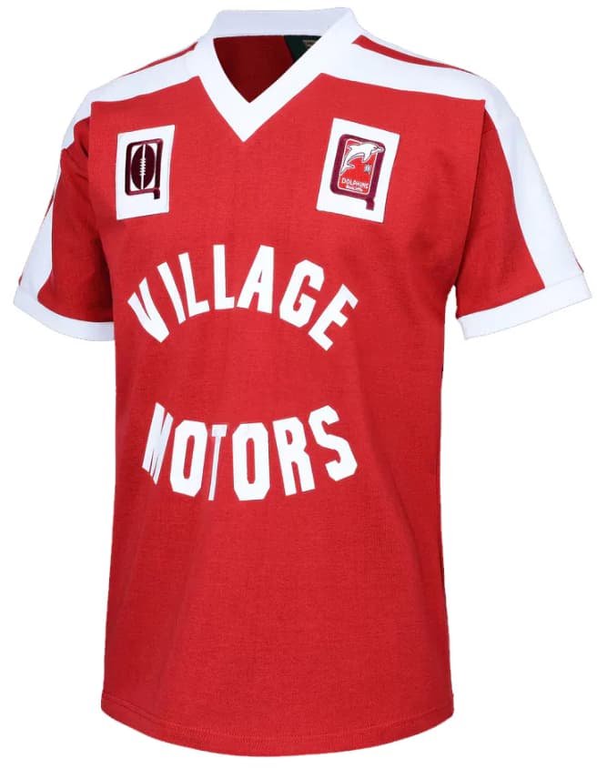 Redcliffe Dolphins 1983 NRL Mens Village Motors Retro Jersey - Image 3