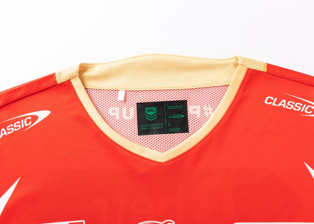 Redcliffe Dolphins 2025 NRL Mens Red Training Shirt - Image 2