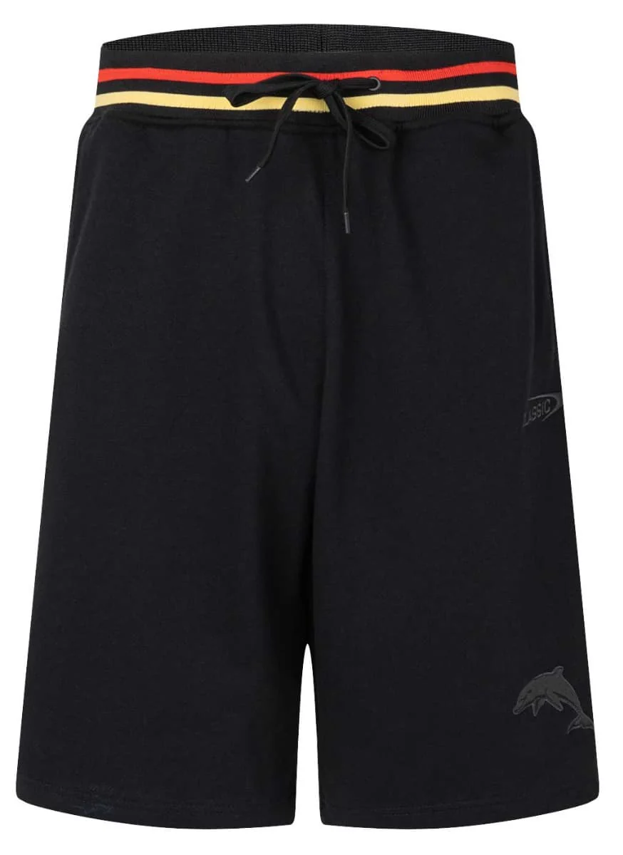 Redcliffe Dolphins NRL Mens Fleece Travel Shorts