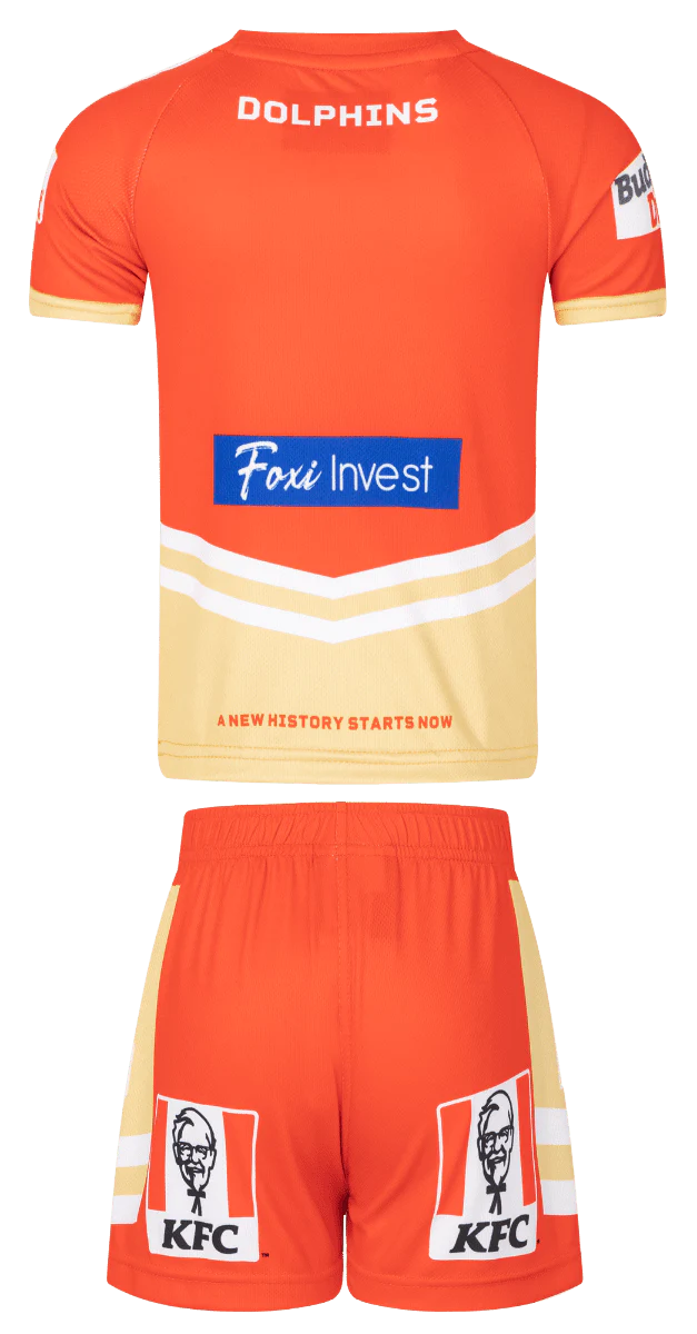 Redcliffe Dolphins NRL Toddler Home Jersey + Shorts - Image 2